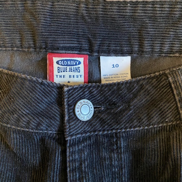 Old Navy women’s black corduroy distressed cutoff miniskirt. Size 10. - Picture 3 of 9